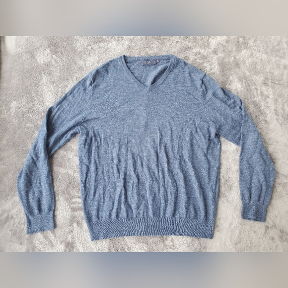J. Crew Other - Mens j.crew Sweater Blue long sleeve  xl cotton v neck